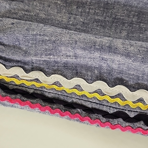 For Cynthia wide leg linen/cotton pants. Piping down the side. Size larg… - Picture 5 of 5